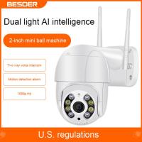 1080P HD Camera WiFi 5 Megapixels Video Surveillance Security Camera Outdoor Floodlights CC Wireless 1080P Motion Detection