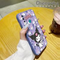 เคส Chenyyka สำหรับ Vivo Z1 Pro เคส Z5x ลาย Kuromi แบบเต็มหน้าจอดีไซน์ใหม่บางอย่างสร้างสรรค์เคสโทรศัพท์ป้องกันขอบสี่เหลี่ยมเคสนิ่มเคสปลอกซิลิโคนกันกระแทก