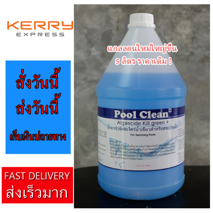 ของแท้-ที่นี่ที่เดียว-5-ลิตร-phuketpoolclean-แก้น้ำเขียว-สระเขียว-pool-clean-plus-น้ำยากำจัดตะไคร่-น้ำเขียว-สระว่ายน้ำ-แก้ปัญหาน้ำ-ปรับสภาพน้ำใส