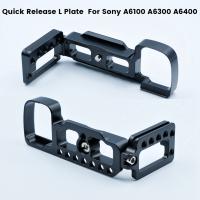 1 Pcs Quick Release L Plate Bracket Holder Hand Grip for Sony A6100/A6300/A6400 Digital Camera Black