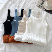 color knit small vest inside the female by autumn winter hot style to wear thermal underwear outside render condole top