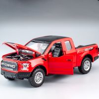 ใหม่1:32 Ford Raptor F150อัลลอยโมเดลรถ Diecast มีเสียงของเล่นแอลอีดีรถกระบะดึงกลับรถสำหรับเด็ก