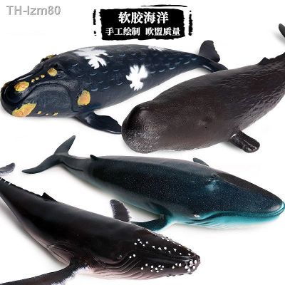 🎁 ของขวัญ จำลองสัตว์ทะเลยางนุ่มปลาวาฬเพชฌฆาตขนาดใหญ่วาฬสีน้ำเงินวาฬหลังค่อมฉลามวาฬสเปิร์มปลาทูน่า mosasaur ของเล่น
