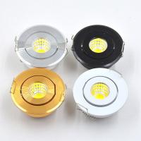 Mini COB 5W Led Spotligh Dimmable 220v LED Downlight Satin Nickel Miniature Jewelry Display 40mm Cut Hole Cabinet Lamp  by Hs2023