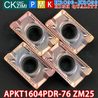 ZM25 APKT 1604PDR 76 ZM25คาร์ไบด์แทรกไหล่มิลลิ่งแทรกเครื่องมือ CNC กลึงโลหะเครื่องมือตัดดัชนี