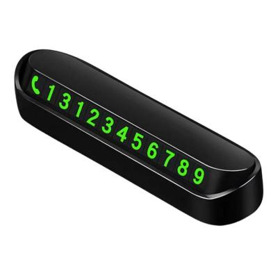 Car Parking Card Number Plate Auto Glowing Card Number Freedom Combination Parking Sign for Coffee Time Hide Privacy for Car Owners excellently