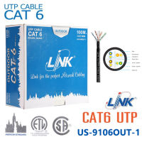 สายแลน CAT6 Outdoor 100เมตร UTP Cable LINK (100m/Box) US-9106OUT-1