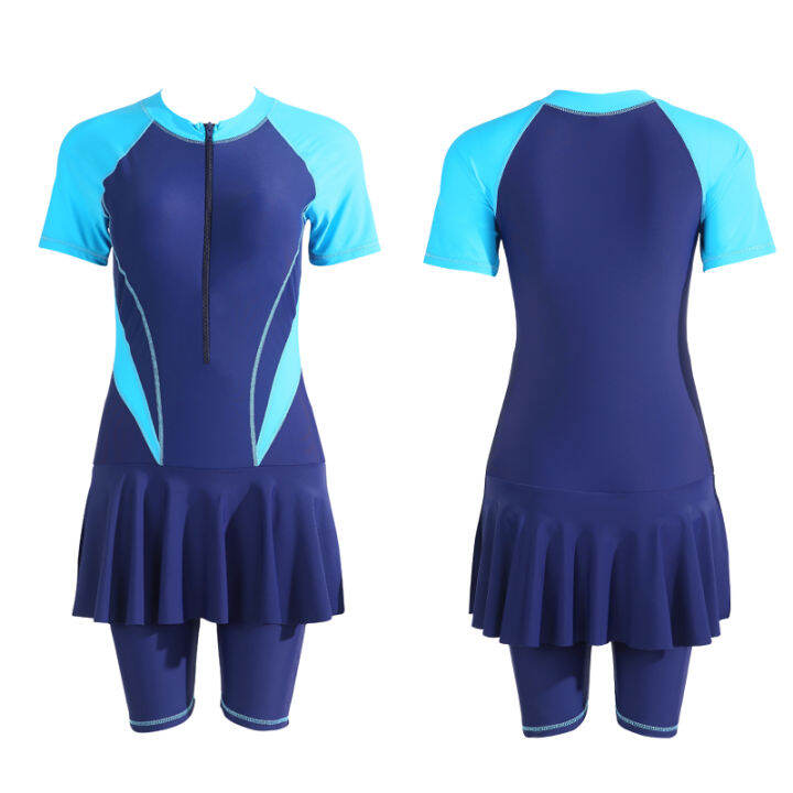 newest-women-sport-swimsuit-short-sleeves-padded-one-pieces-swimwear-plus-size-bathing-suit-surfing-suit