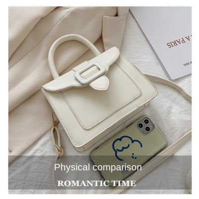 Hong Kong Style Retro Small Bag Female 2021 New All-Match Texture Cross-Body Trendy One-Shoulder Influencer Handbag