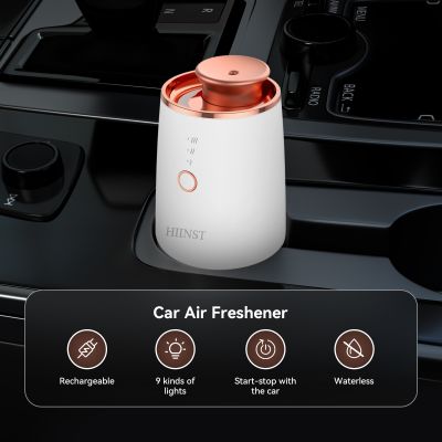 【DT】  hotHIINST Portable Aromatherapy Car Air Freshener USB Rechargeable Essential Oil Diffuser Waterless Perfume Nebulizer Scent Machine