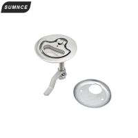 Marine Grade SS316 Cam Latch Flush Pull Deck Latch Lift Handle with Back Plate Boat Hardware Accessories