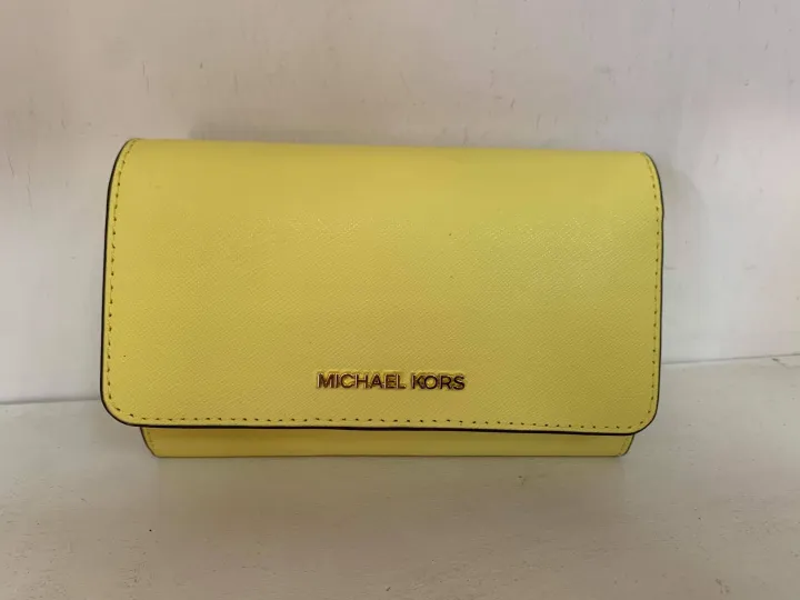 AUTHENTIC MICHAEL KORS SLING WALLET YELLOW | Lazada PH