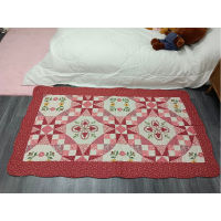 Floor Mat พรมเช็ดเท้าวินเทจ พรมเช็ดเท้าผ้าฝ้าย ขนาด 90*150cm