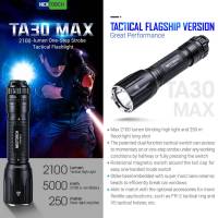 ไฟฉาย Tactical Nextorch TA30 Max 2100LM One-step Strobe แถมแบตเตอรี่ 21700