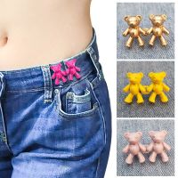 Bear Waist Pin Buckle Detachable Metal Tighten Waist Button Fashion Jean Pins Adjustable Waist Clip Clothing Accessories Belts