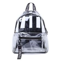 New Transparent PVC Backpack School Travel Daypack for Teenager Girls Daypack Rucksack Women
