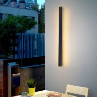 Modern LED Outdoor Long Wall Light Waterproof IP65 30CM 60CM 80CM villa Porch Garden patio exterio Indoor Bedroom living room Lighting