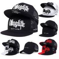 ◇ trucker cap 2PAC Thug Life embroidery mesh cap sports visor cap net cap for men hiphop couple cap summer hat for women