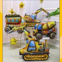 Excavator Car Assembly 3D Balloon Gift Children Toy Three-dimensional Tank Engineering Vehicle Birthday Party Decoration Balloon Balloons