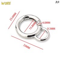 ?【Lowest price】WORE 1PC DIY Key CHAIN อุปกรณ์เสริมโลหะ CLAMP carabiner แยกแหวนพวงกุญแจล็อคคลิปหัวเข็มขัดอุปกรณ์เสริม