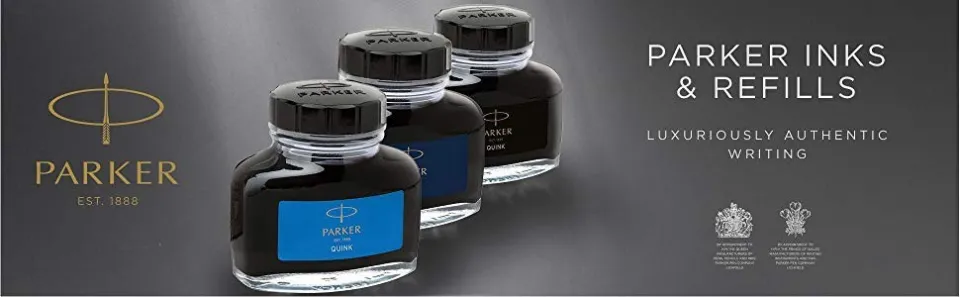 Parker Quink MINI Fountain Pen Ink Cartridges - Blue / Mini Fountain Pen  Ink Refill [1 Pack of 12] - Blue (ORIGINAL)