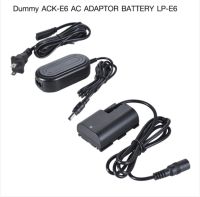 Dummy Battery ACK-E6 AC Adapter Battery LP-E6 for Canon 5DS 5DIV 7DII 80D EOS-R