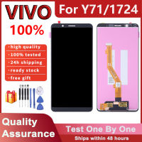 สำหรับ Y7 LCD Vivo Y71 Y71i V1731B 1724 1801ชิ้นส่วนจอสัมผัสแอลซีดีของเครื่องแปลงดิจิทัล