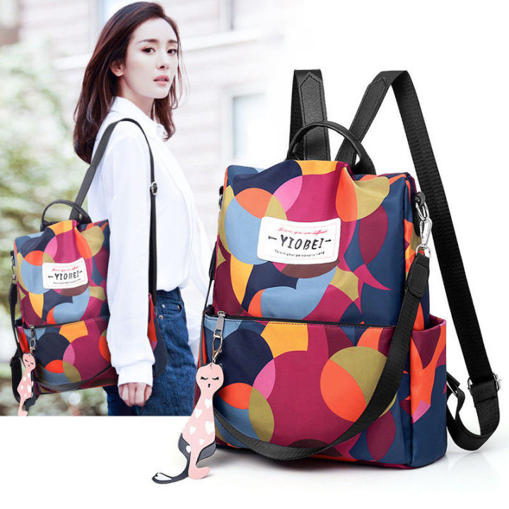 2023-กระเป๋าใหม่กระเป๋าสะพายคู่ผู้หญิงเกาหลี-oxford-ผ้าเป้สบาย-ๆ-แฟชั่นร้อยกระเป๋านักเรียนแฟชั่นผู้หญิง