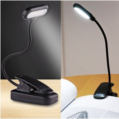 【CC】 Protection Book Night Adjustable Clip-On Study Desk Lamp  Battery Powered for Bedroom Reading