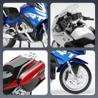 1:12 BMW R1250RT รถจักรยานยนต์จำลองล้อแม็กรถจักรยานยนต์รุ่นโช้คอัพเสียงและแสงคอลเลกชันรถของเล่นเด็กของขวัญ