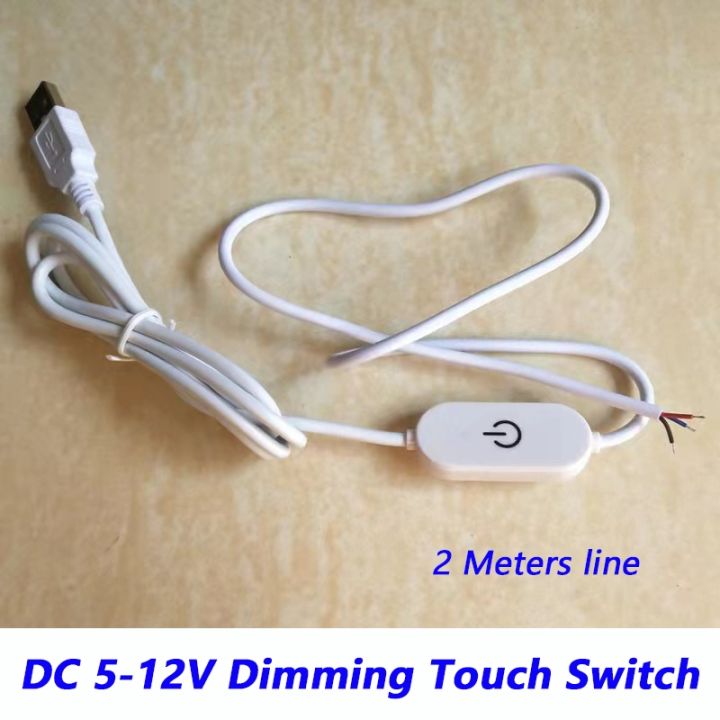 led-lights-online-touch-switch-dimming-controller-with-2-meters-line-dc-5v-12v-two-color-controller