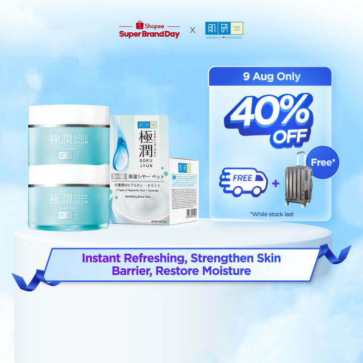 Hada Labo Hydrating Snow Dew 50g x2 Moisturiser Sorbet texture
