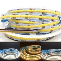 FOB CCT 608LEDs/m LED Strip COB Warm Cool White Linear Light Flexible LED Tape Ribbon RA90 DC 12V 24V stage room Decor Dimmable