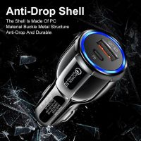 【hot】✚❄  Car Charger Fireproof Retardant Charging USB Ports Fast And 2 E7Z2