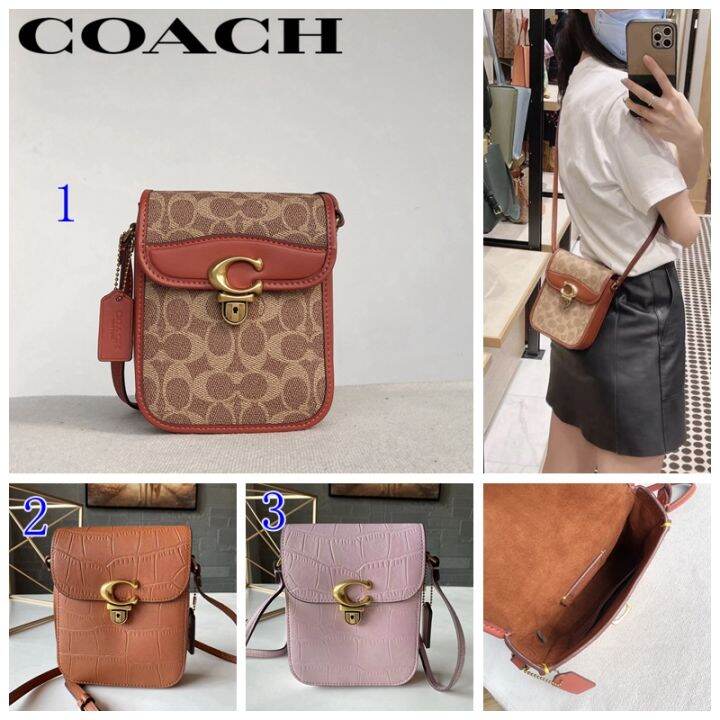 Coach new shoulder bag women fashion messenger mobile phone bag classic c-pattern flip open and close in stock 8484 8486 | Lazada Coach new shoulder bag women fashion messenger mobile phone bag classic c-pattern flip open and close in stock 8484 8486 | Lazada