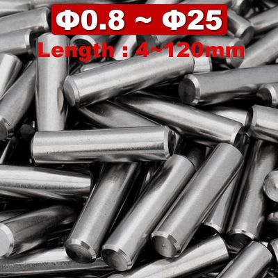 304 Stainless Steel Cylindrical Pin Locating Dowel Fixed Shaft Solid Rod M0.8 M1 M1.5 M2 M2.5 M3 M4 M5 M6 M8 M25 4 120mm GB119