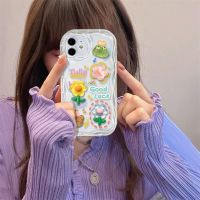 เคส iPhone 7สำหรับ iPhone 14 13 12 11 Pro Max iPhone XS XR Max 8 6S Plus iPhone 14 Plus ขอบคลื่นตัวการ์ตูนเคสป้องกันโทรศัพท์ตก TPU ฝาหลัง