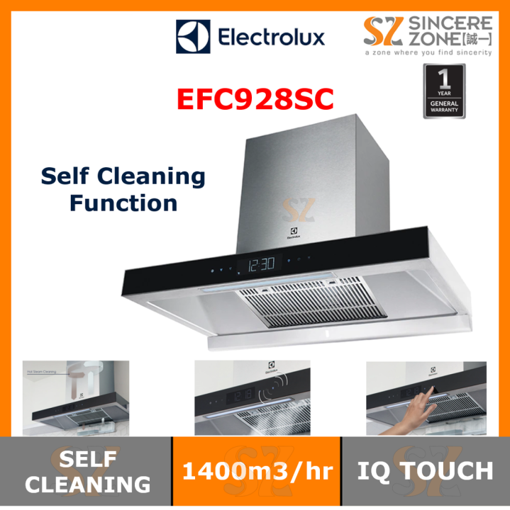 ELECTROLUX EFC928SC 90cm CHIMNEY HOOD WITH SELF CLEANING FUNCTION Lazada