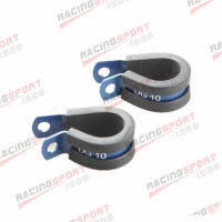 2PCS อลูมิเนียมยาง Cushioned CLAMP ID 15.9 มม.สำหรับ AN8 ท่อสีฟ้า-serfgfdtr