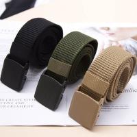 【YP】 New Mens Webbing Buckle Belts Canvas Fabric Tactical Accessories Jeans Waist