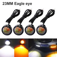 4pcs 23mm LED DRL Daytime Running Lights Eagle Eye Turn Signal Light 4014 SMD Waterproof 12V Backup Reversing Parking Lamp 2019 Bulbs  LEDs  HIDs