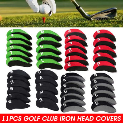11Pcs Cover Set Iron Headcover Golf Club Covers