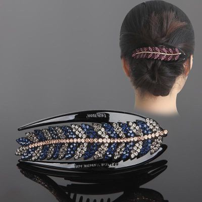 New Fashion Large Crystal Hair Clips Gifts for Mom Colorful Duck Bill Hair Accessories