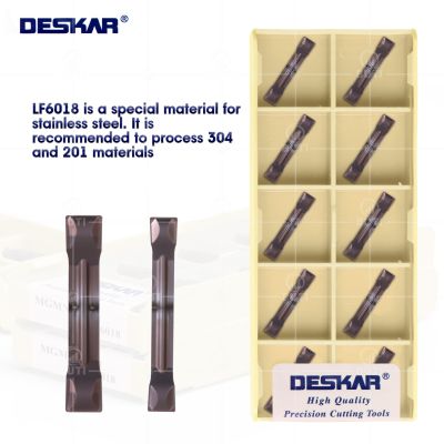 DESKAR 100% Original MGMN300 -H MGMN400-H ใบมีดคาร์ไบด์เซาะร่อง CNC Lathe Cutting Cutter Slot เครื่องมือกลึงสําหรับสแตนเลส