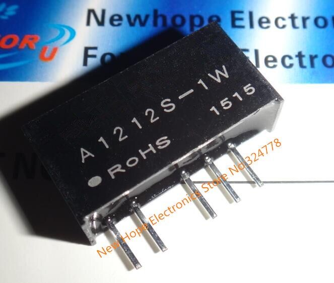 【☄New Arrival☄】 baoqingli0370336 โมดูลพลังงานแยก12V Sip5 A1212s A1212s-1w Dc-Dc บวกและลบเลี้ยว12V