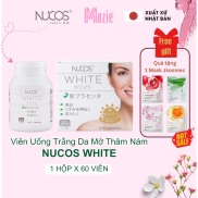 Viên uống trắng da mờ thâm nám Nucos White 60 viên