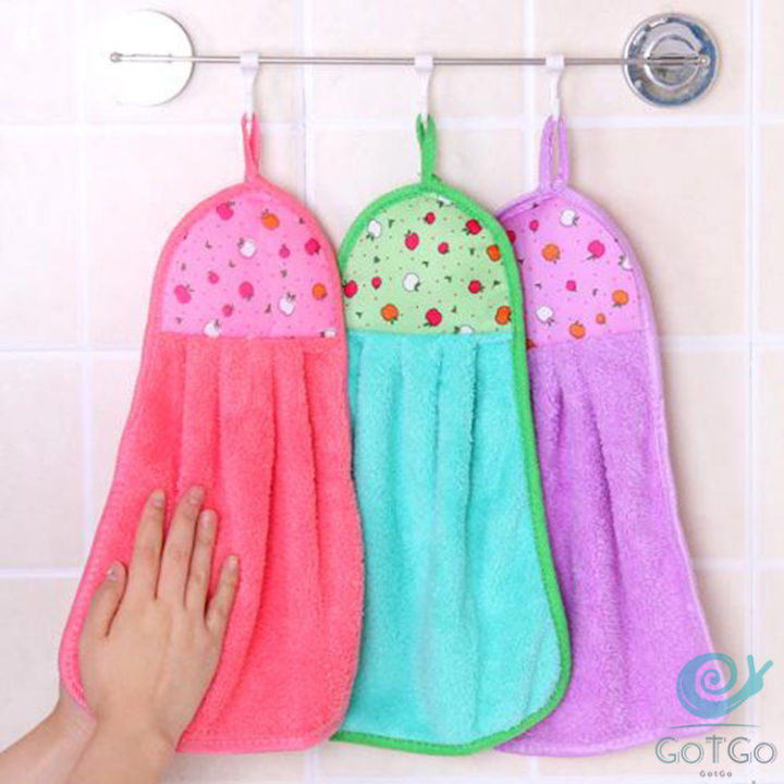 gotgo-ผ้าขนหนูขนเช็ดมือ-สีสันสดใส่-coral-fleece-towel-มีสินค้าพร้อมส่ง
