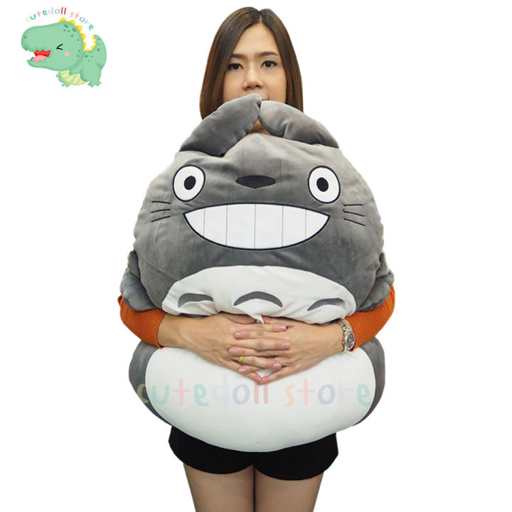 ตุ๊กตา-โตโตโร่-totoro-นุ่มนิ่ม-ใยไมโคร-ขนาด-75-ซม