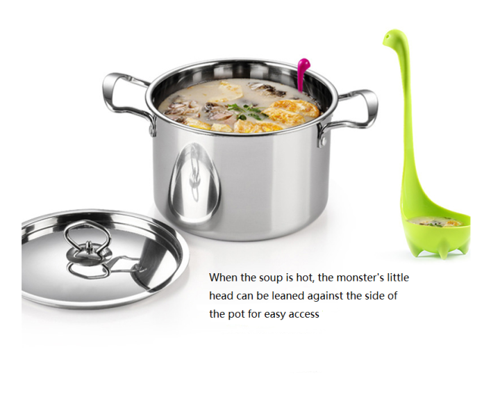 Dino Soup Ladle Cute Long Handle Soup Spoon