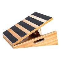 Wooden Yoga Foot Calf Stretcher Slant Board Adjustable 5 Level Anti Slip Inclined Board Balance Plate Fitness Equipment for Gym, Travel